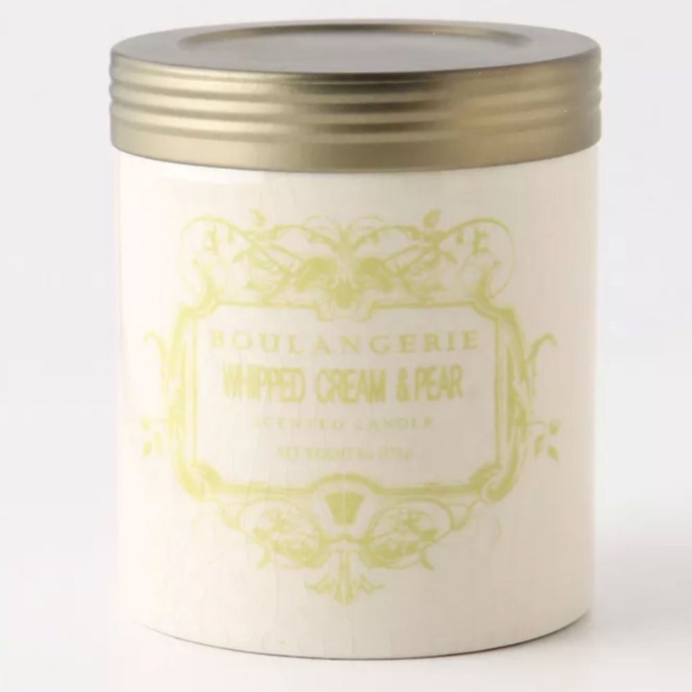 Anthropologie Whipped Cream & Pear Scented Candle